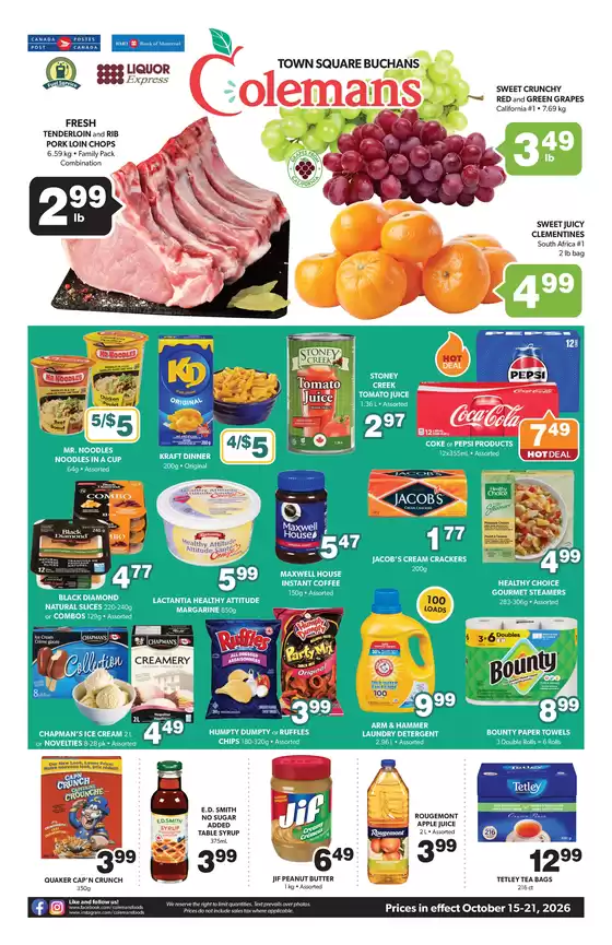 Coleman's catalogue | Special offers for you | 2026-10-15T00:00:00.000Z - 2026-10-21T00:00:00.000Z