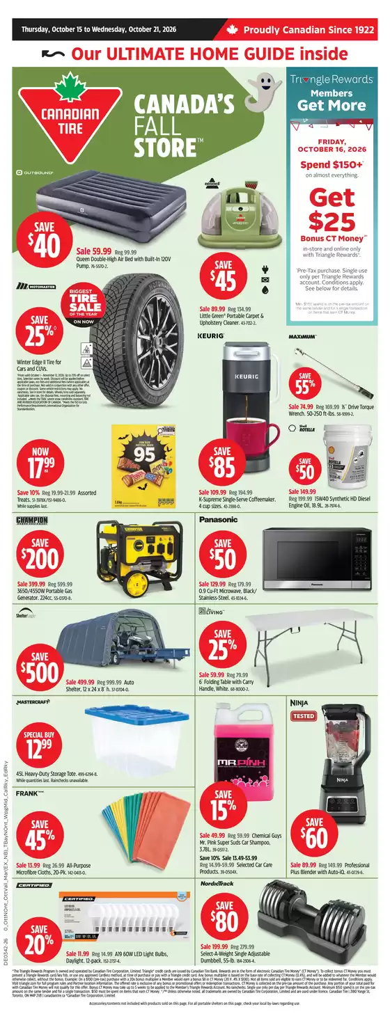 Canadian Tire catalogue | Our best offers for you | 2026-10-15T00:00:00.000Z - 2026-10-21T00:00:00.000Z