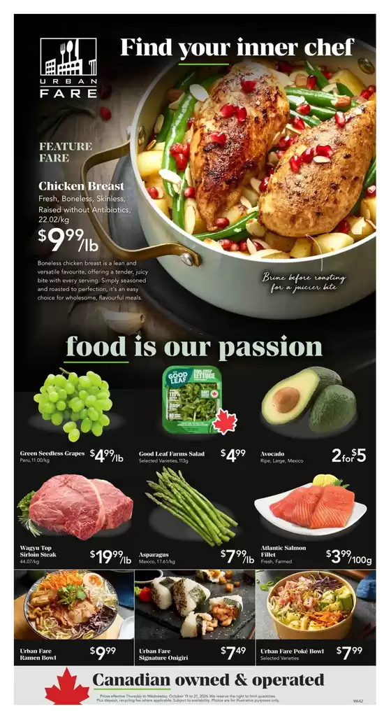 Urban Fare catalogue | Top offers for all bargain hunters | 2026-10-15T00:00:00.000Z - 2026-10-21T00:00:00.000Z