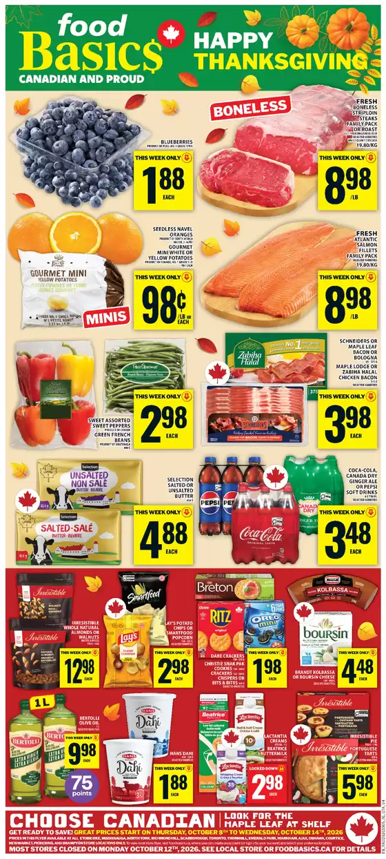 Food Basics catalogue | Great offer for bargain hunters | 2026-10-08T00:00:00.000Z - 2026-10-14T00:00:00.000Z