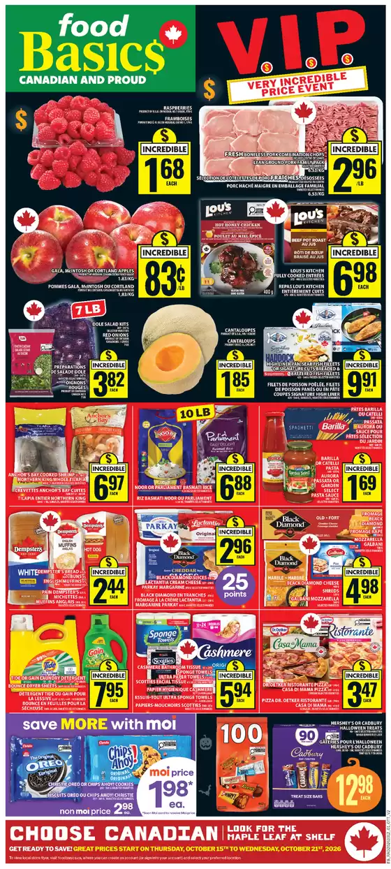 Food Basics catalogue | Offers for bargain hunters | 2026-10-15T00:00:00.000Z - 2026-10-21T00:00:00.000Z