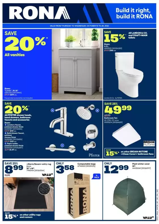 RONA catalogue | Top deals and discounts | 2026-10-15T00:00:00.000Z - 2026-10-28T00:00:00.000Z
