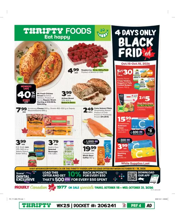 Thrifty Foods catalogue | Top offers for all bargain hunters | 2026-10-15T00:00:00.000Z - 2026-10-21T00:00:00.000Z