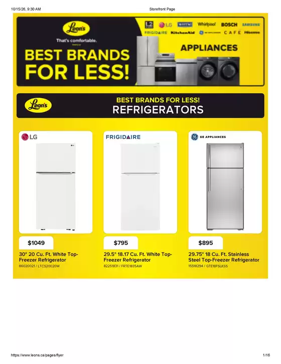 Leon's catalogue | Best brand for less | 2026-10-15T00:00:00.000Z - 2026-10-21T00:00:00.000Z