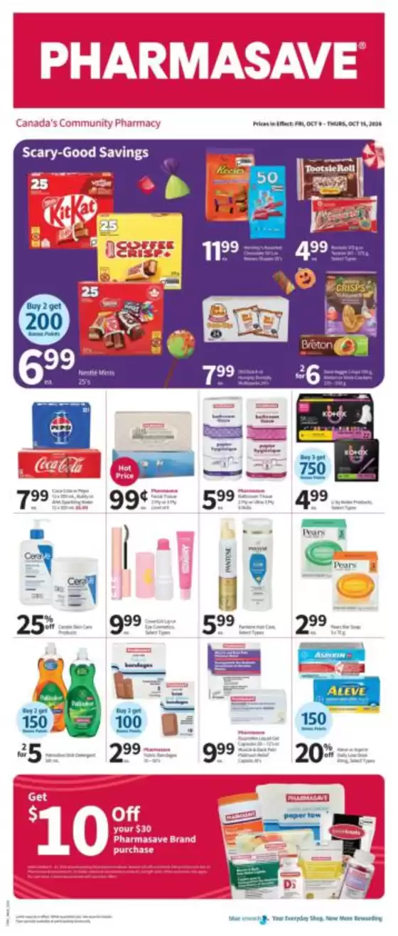 Pharmasave catalogue | Pharmasave weekly flyer | 2026-10-09T00:00:00.000Z - 2026-10-15T00:00:00.000Z