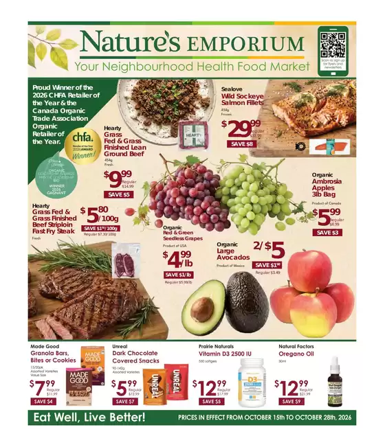 Nature's Emporium catalogue | Weekly flyer  | 2026-10-15T00:00:00.000Z - 2026-10-28T00:00:00.000Z
