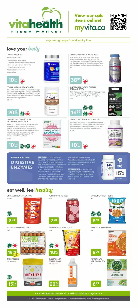 Vita Health catalogue | Weekly flyer | 2026-10-15T00:00:00.000Z - 2026-10-28T00:00:00.000Z
