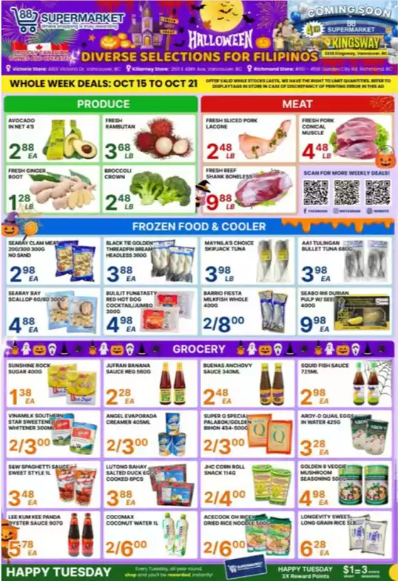 88 Supermarket catalogue | Whole week deals | 2026-10-16T00:00:00.000Z - 2026-10-21T00:00:00.000Z