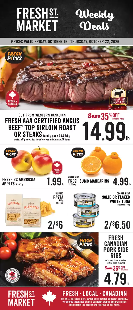Fresh St Market catalogue | Weekly deals | 2026-10-16T00:00:00.000Z - 2026-10-22T00:00:00.000Z