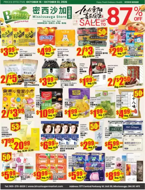 Btrust Supermarket catalogue | Sale up to 87 % | 2026-10-16T00:00:00.000Z - 2026-10-22T00:00:00.000Z