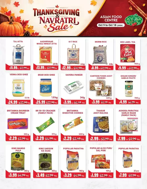 Asian Food Centre catalogue | Thanksgiving sale | 2026-10-16T00:00:00.000Z - 2026-10-18T00:00:00.000Z