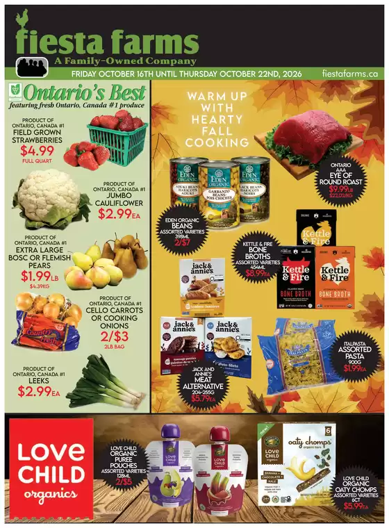Fiesta Farms catalogue | Weekly flyer | 2026-10-16T00:00:00.000Z - 2026-10-22T00:00:00.000Z
