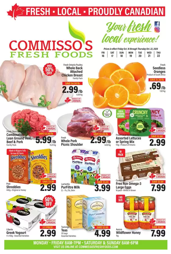 Commisso's Fresh Foods catalogue | Weekly flyer | 2026-10-16T00:00:00.000Z - 2026-10-22T00:00:00.000Z