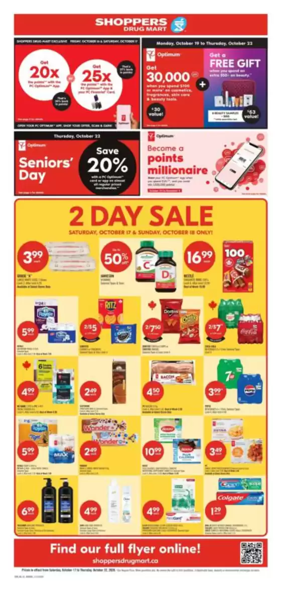 Shoppers Drug Mart catalogue | Top deals for all customers | 2026-10-16T00:00:00.000Z - 2026-10-22T00:00:00.000Z