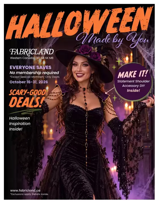 Fabricland catalogue in Chetwynd | West Flyer | 2026-10-16T00:00:00.000Z - 2026-10-31T00:00:00.000Z