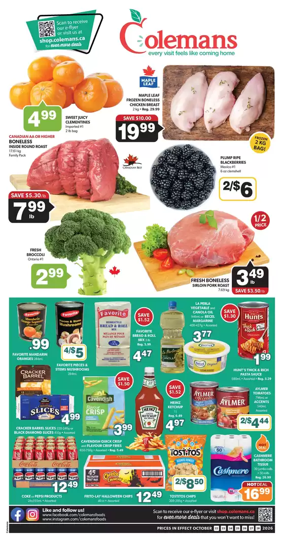 Coleman's catalogue | Offers for bargain hunters | 2026-10-22T00:00:00.000Z - 2026-10-28T00:00:00.000Z