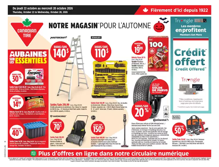 Canadian Tire catalogue | Current special promotions | 2026-10-22T00:00:00.000Z - 2026-10-28T00:00:00.000Z