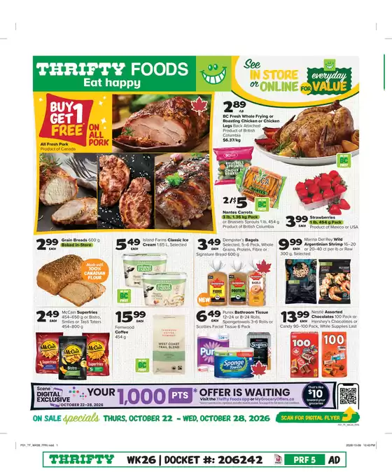 Thrifty Foods catalogue | Exclusive deals for our customers | 2026-10-22T00:00:00.000Z - 2026-10-28T00:00:00.000Z