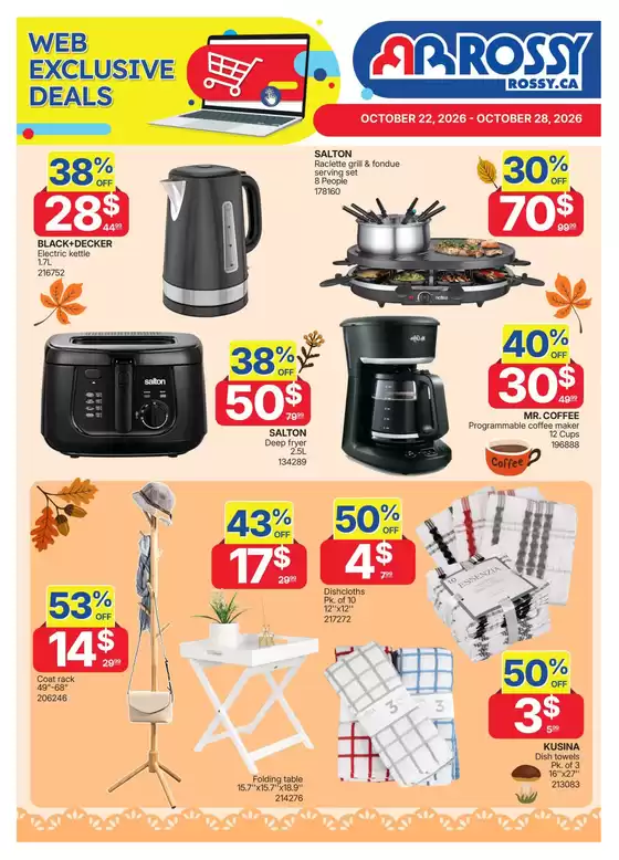 Rossy catalogue | Great offer for bargain hunters | 2026-10-22T00:00:00.000Z - 2026-10-28T00:00:00.000Z