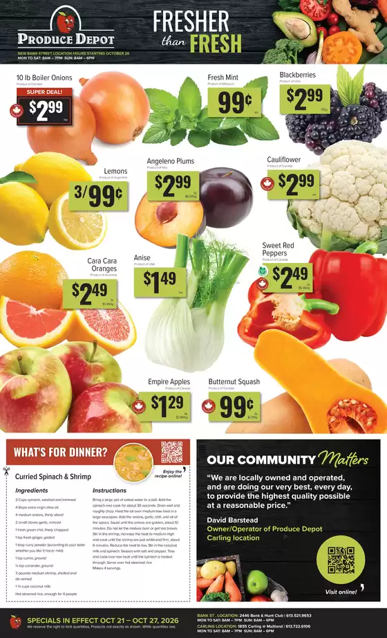 Produce Depot catalogue | Weekly specials | 2026-10-22T00:00:00.000Z - 2026-10-27T00:00:00.000Z