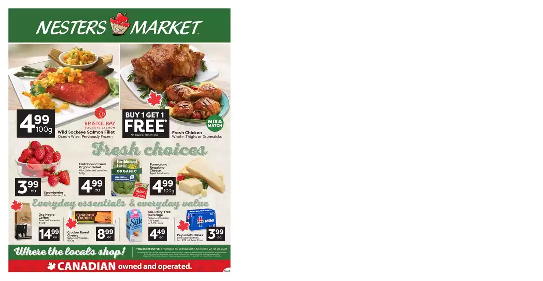 Nesters Market catalogue | Everyday essentials & everyday value | 2026-10-22T00:00:00.000Z - 2026-10-28T00:00:00.000Z