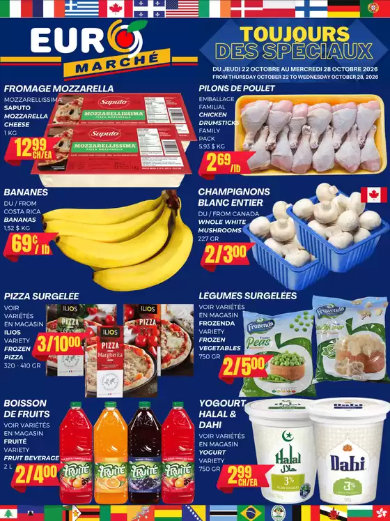 Euromarché catalogue | Toujours des speciaux | 2026-10-22T00:00:00.000Z - 2026-10-28T00:00:00.000Z