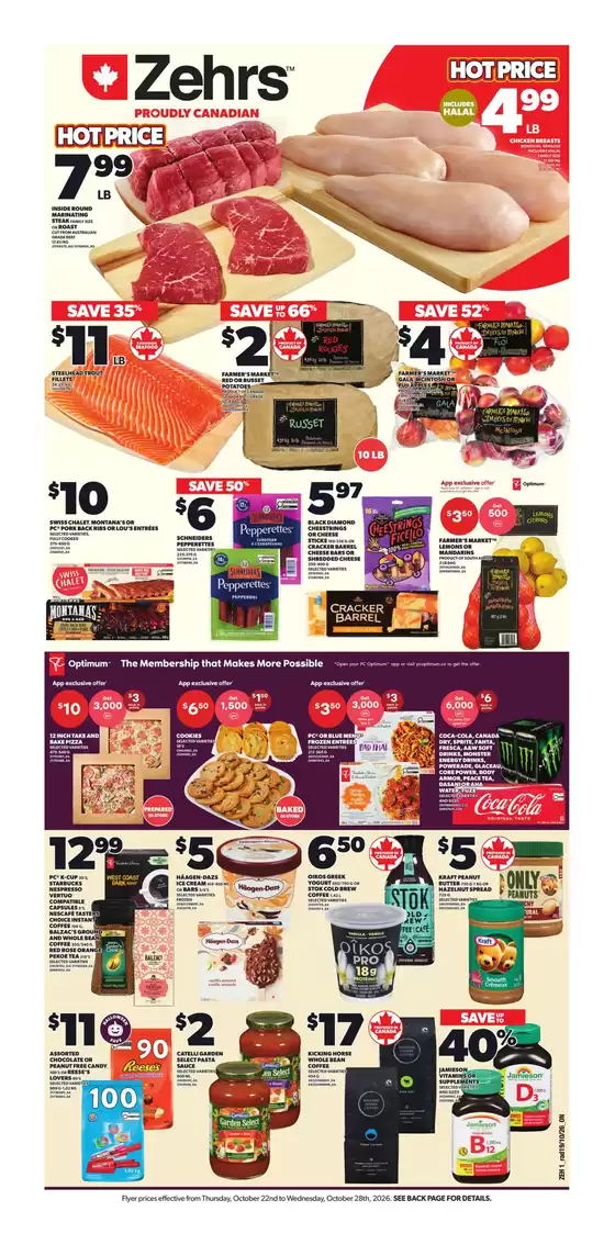 Zehrs Markets catalogue | Weekly flyer | 2026-10-22T00:00:00.000Z - 2026-10-28T00:00:00.000Z