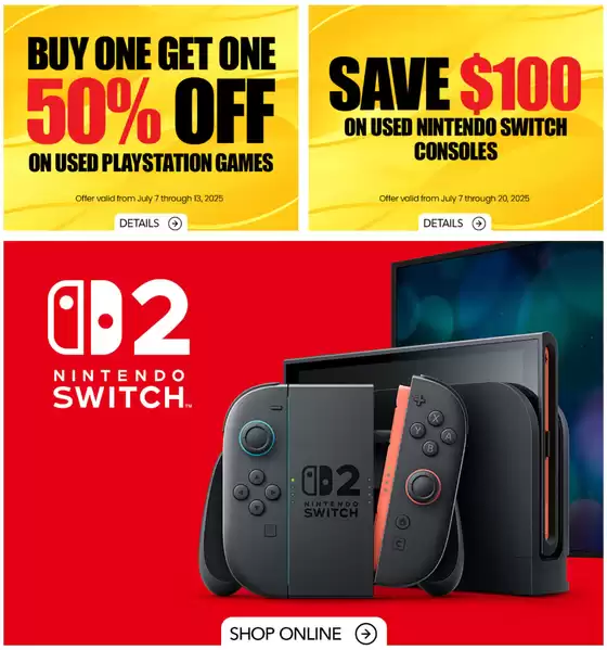 Game Stop Weekly ad