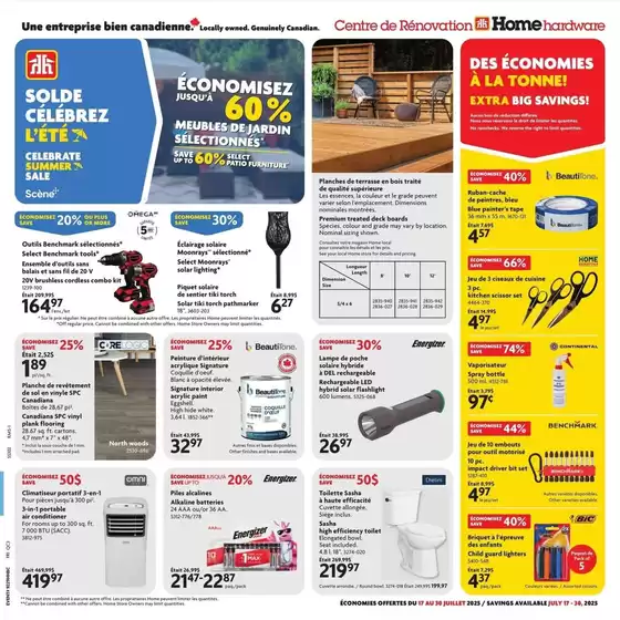 Home Hardware catalogue in Petty Harbour-Maddox Cove | Great discounts on selected products | 2025-07-17T00:00:00.000Z - 2025-07-30T00:00:00.000Z