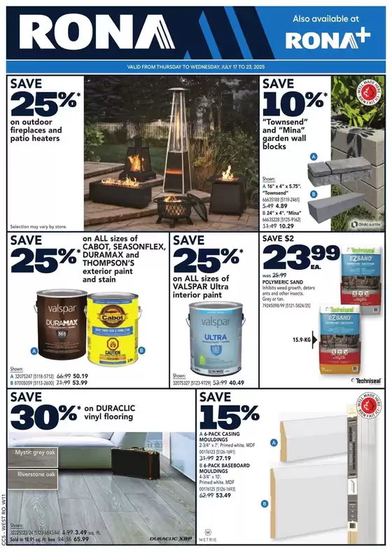 RONA Weekly ad
