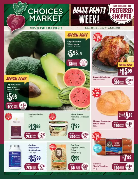 Choices Market catalogue in North York | Choices Market weekly flyer | 2025-07-17T00:00:00.000Z - 2025-07-23T00:00:00.000Z
