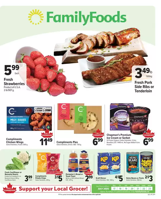 Family Foods catalogue in Sexsmith | Family Foods weekly flyer | 2025-07-17T00:00:00.000Z - 2025-07-23T00:00:00.000Z