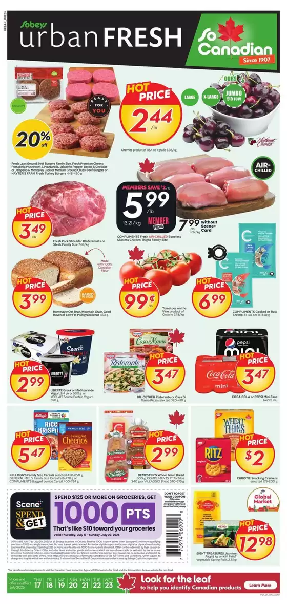 Sobeys catalogue in Fredericton | Our best deals for you | 2025-07-17T00:00:00.000Z - 2025-07-20T00:00:00.000Z