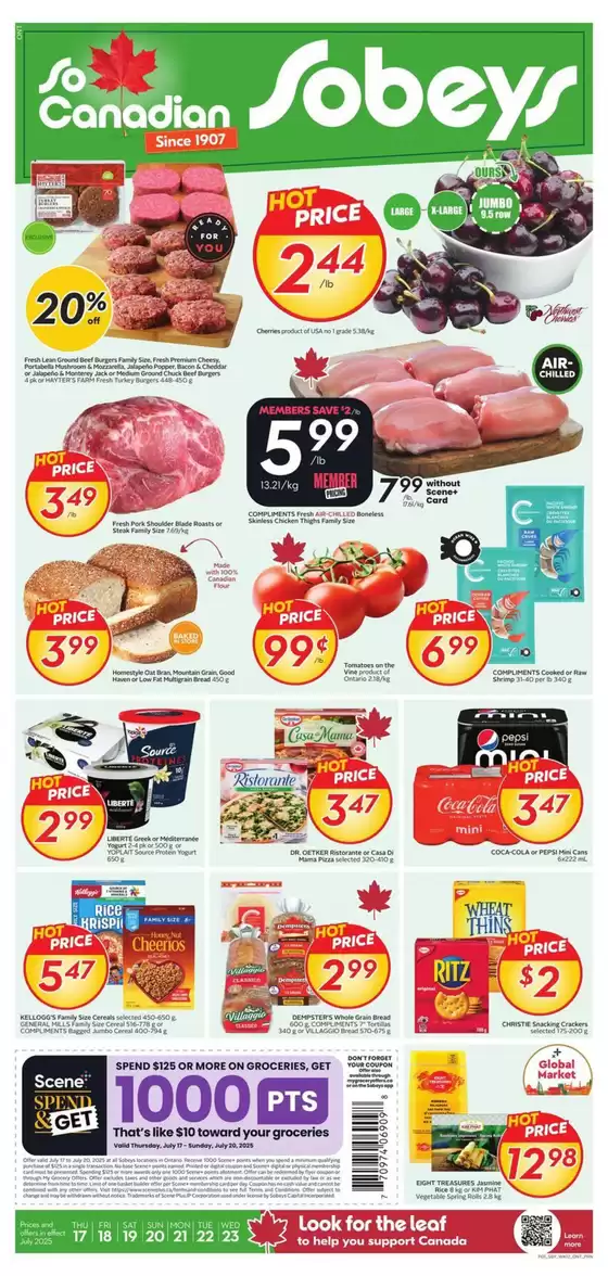 Sobeys catalogue in Sexsmith | Sobeys Weekly ad | 2025-07-17T00:00:00.000Z - 2025-07-20T00:00:00.000Z