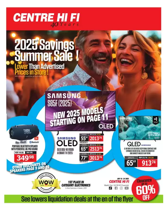 Centre Hi-Fi catalogue in Watson | Weekly Flyer | 2025-07-18T00:00:00.000Z - 2025-07-24T00:00:00.000Z