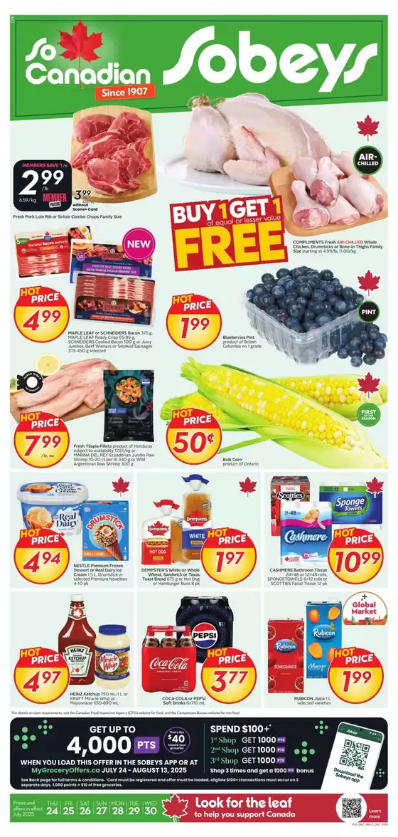 Sobeys catalogue in Saint John | Sobeys Weekly ad | 2025-07-24T00:00:00.000Z - 2025-08-13T00:00:00.000Z