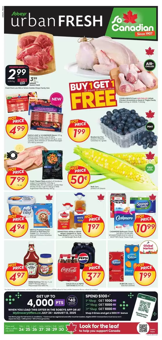 Sobeys catalogue in St. John's | Discover attractive offers | 2025-07-24T00:00:00.000Z - 2025-08-13T00:00:00.000Z