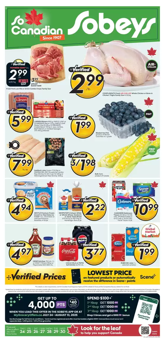 Sobeys catalogue in St. John's | Current bargains and offers | 2025-07-24T00:00:00.000Z - 2025-08-13T00:00:00.000Z