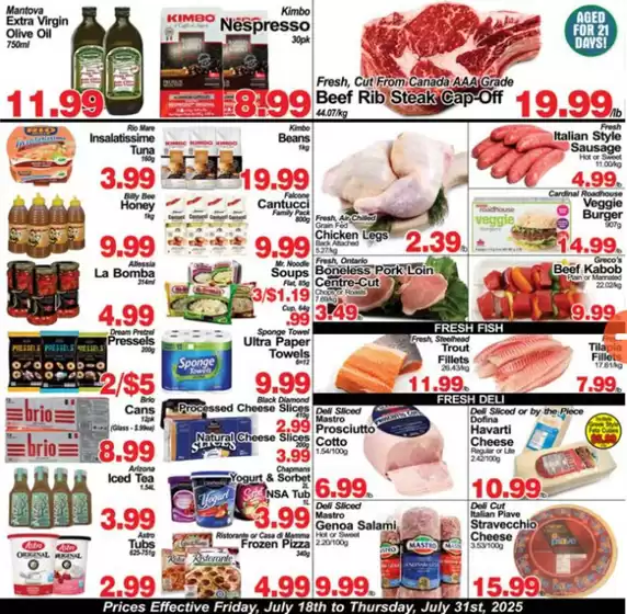 Greco's Fresh Market Flyer to 31 July 