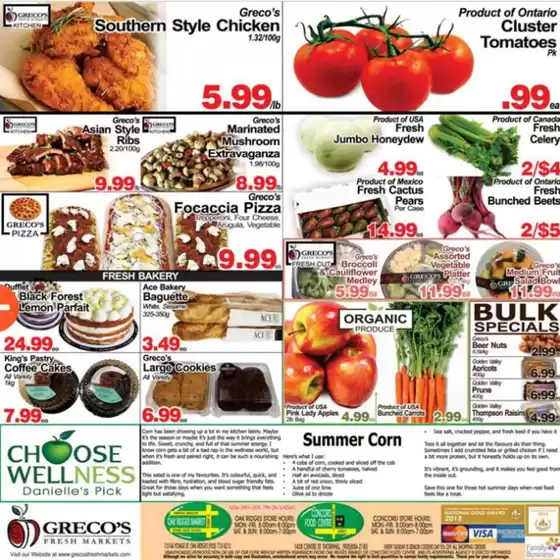Greco's Fresh Market Flyer to 31 July 
