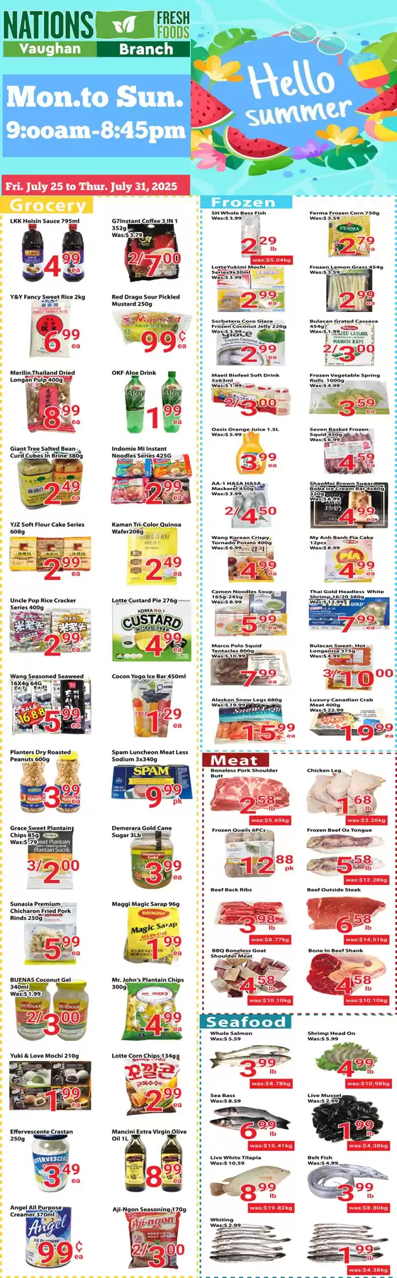 Nations Fresh Foods catalogue in Prince George | Hello summer  | 2025-07-25T00:00:00.000Z - 2025-07-31T00:00:00.000Z