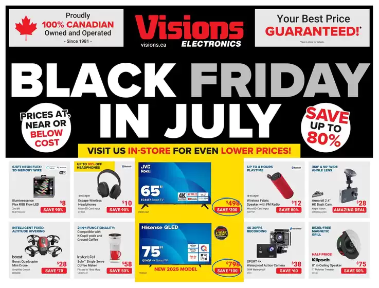 Visions Electronics catalogue in Thetford Mines | Flyer | 2025-07-25T00:00:00.000Z - 2025-07-31T00:00:00.000Z