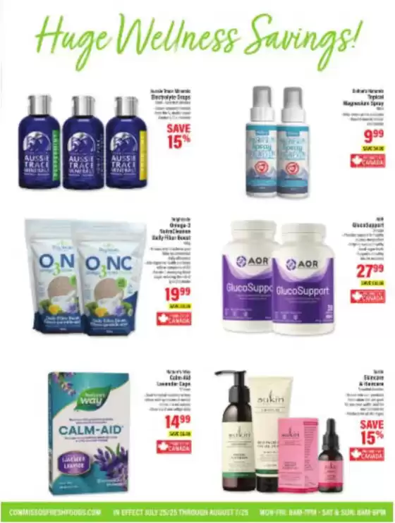 Two week of wellness savings