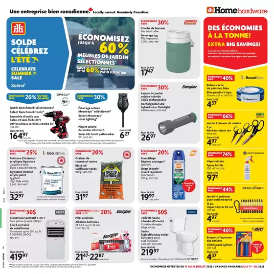 Home Hardware catalogue in Bradford West Gwillimbury | Discounts and promotions | 2025-07-17T00:00:00.000Z - 2025-07-30T00:00:00.000Z
