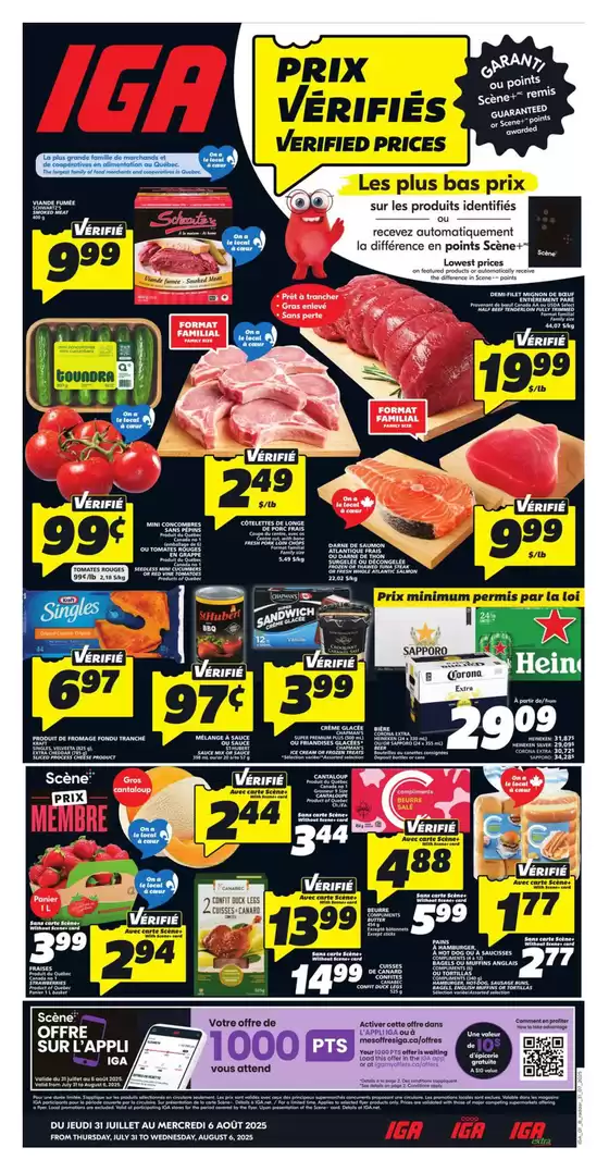 IGA Extra catalogue in Montréal-Est | Great offer for all customers | 2025-07-31T00:00:00.000Z - 2025-08-06T00:00:00.000Z