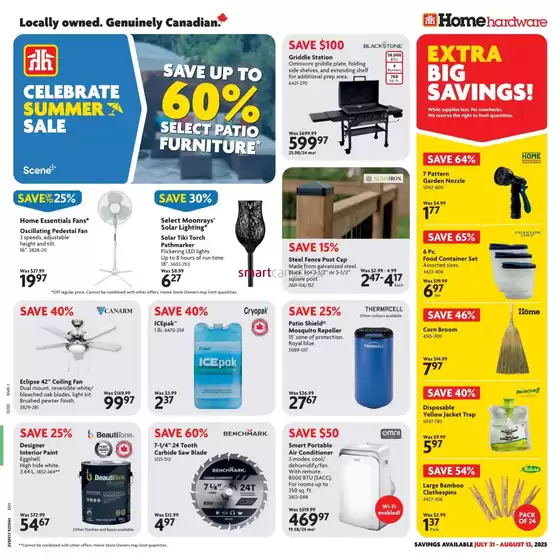 Home Hardware catalogue in Markham | Top deals and discounts | 2025-07-31T00:00:00.000Z - 2025-08-13T00:00:00.000Z
