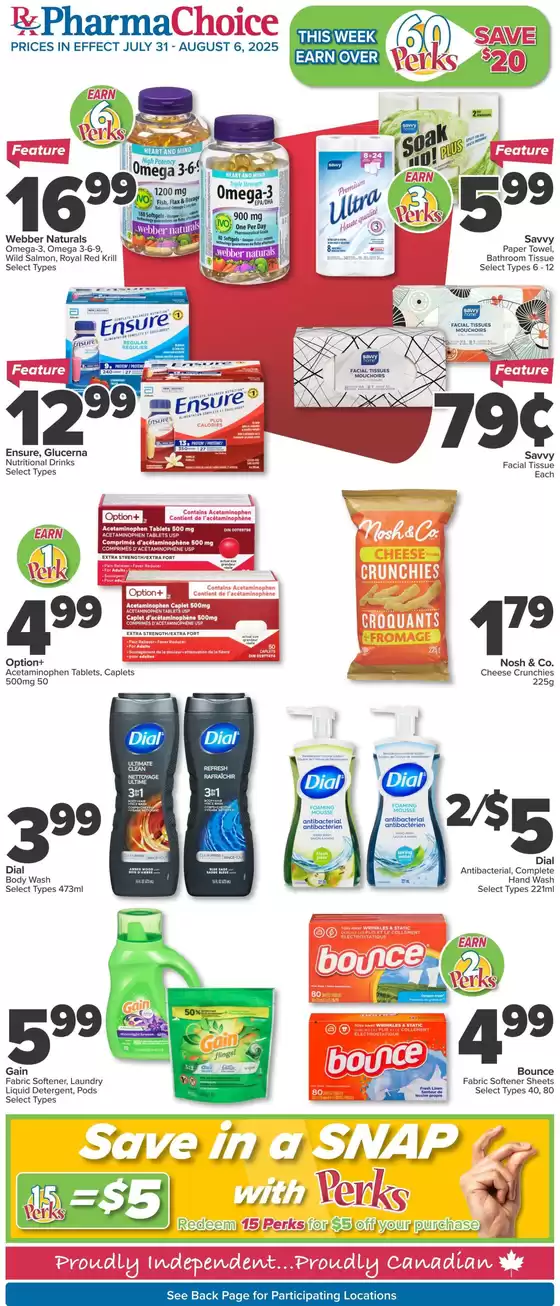 PharmaChoice catalogue in Toronto | Current bargains and offers | 2025-07-31T00:00:00.000Z - 2025-08-06T00:00:00.000Z