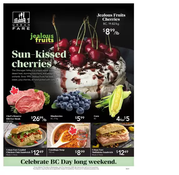 Urban Fare catalogue in Markham | Exclusive deals for our customers | 2025-07-31T00:00:00.000Z - 2025-08-06T00:00:00.000Z