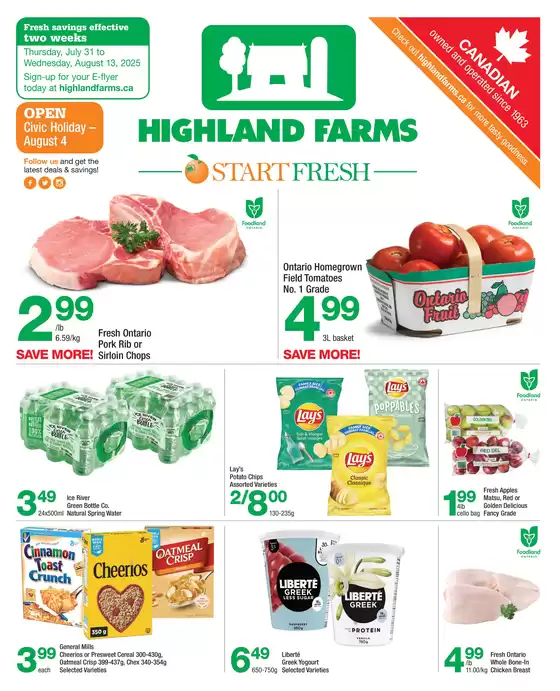 Highland Farms flyer