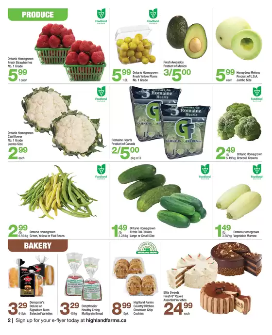 Highland Farms flyer